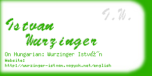 istvan wurzinger business card